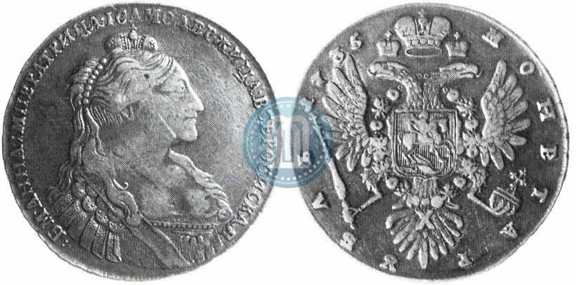 Picture 1 rouble 1735 year  