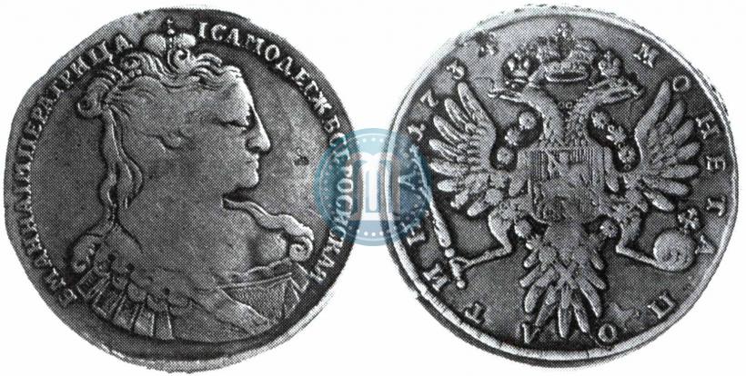 Фото Полтина 1734 года  "Тип 1734 года"