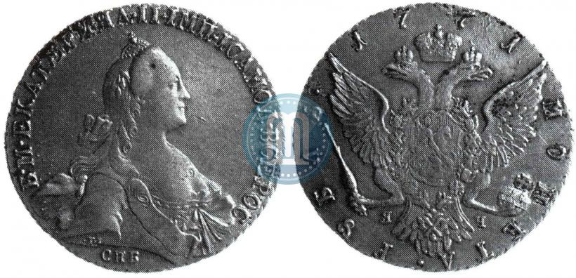 Picture 1 rouble 1771 year СПБ-ЯЧ 
