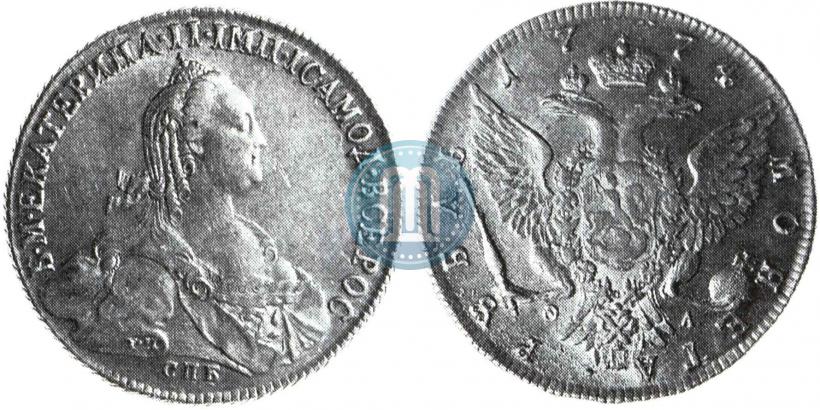 Picture 1 rouble 1774 year СПБ-ФЛ 