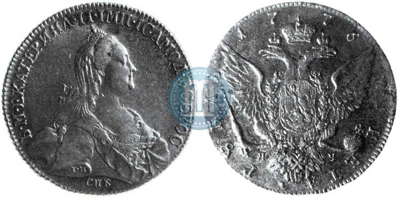 Picture 1 rouble 1776 year СПБ-ЯЧ 