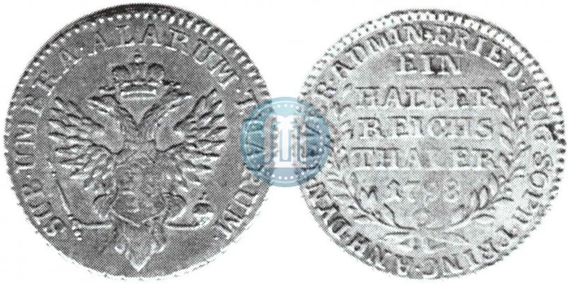 Picture Ein halber reichsthaler 1798 year  "Dutchy of Jever"