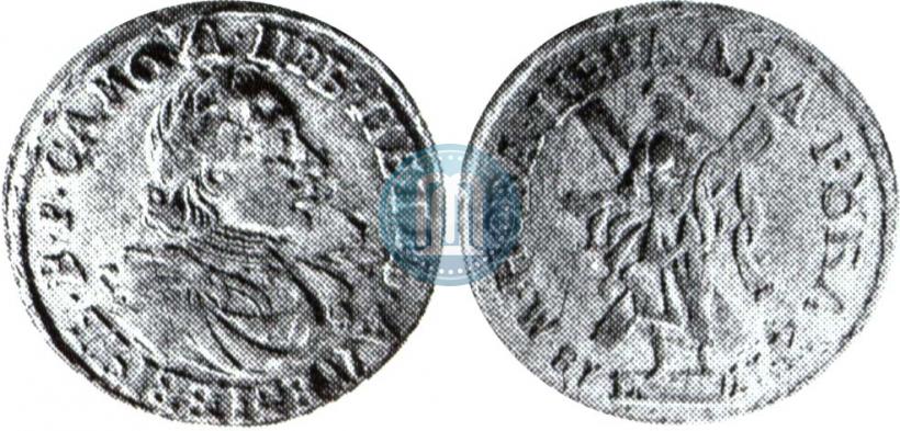 Picture 2 roubles 1718 year L 