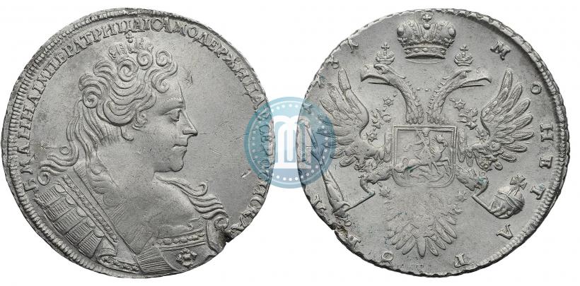 Фото 1 рубль 1731 года  