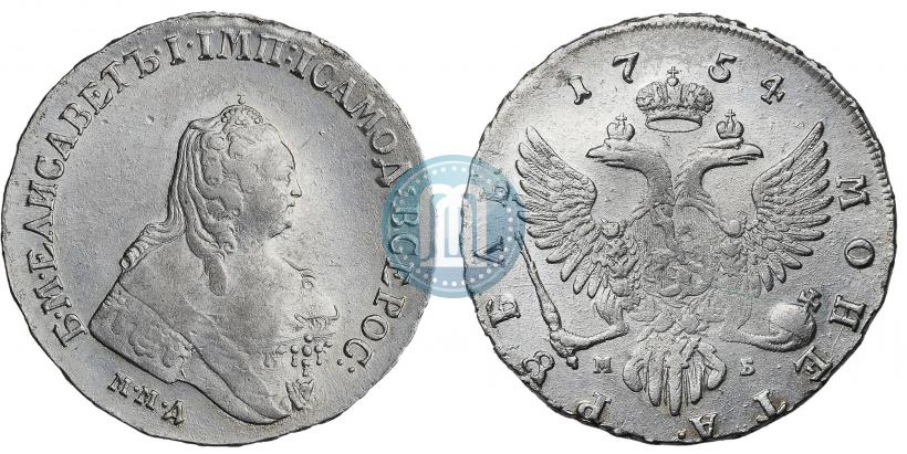 Picture 1 rouble 1754 year ММД-МБ 