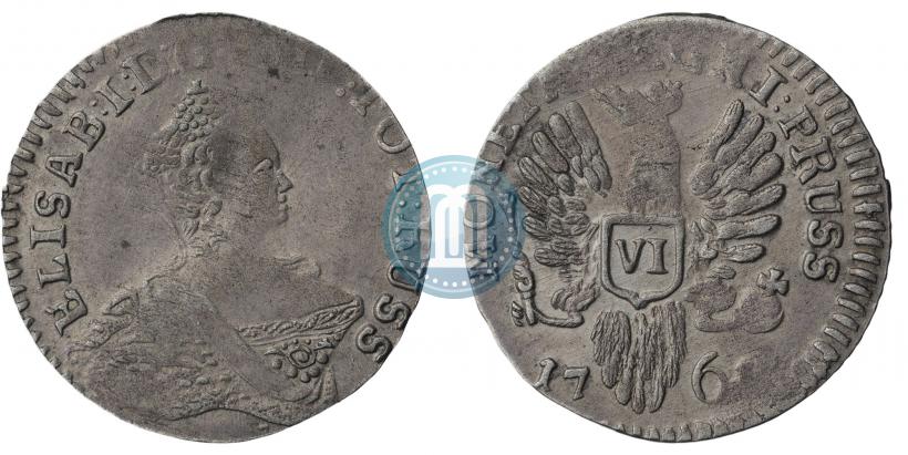 Picture 6 groszy 1761 year  