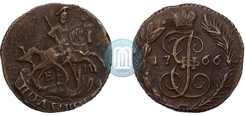 Фото Полушка 1766 года ЕМ 