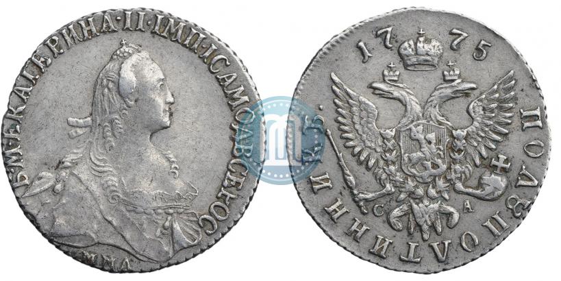 Фото Полуполтинник 1775 года ММД-СА 
