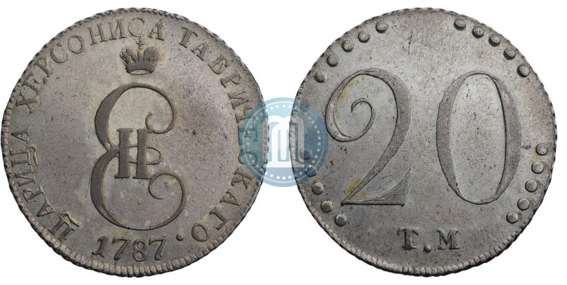 Picture 20 kopecks 1787 year ТМ 