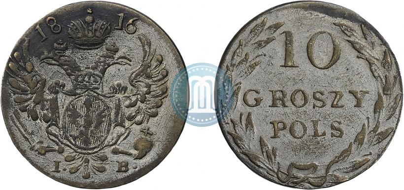 Picture 10 groszy 1816 year IB 