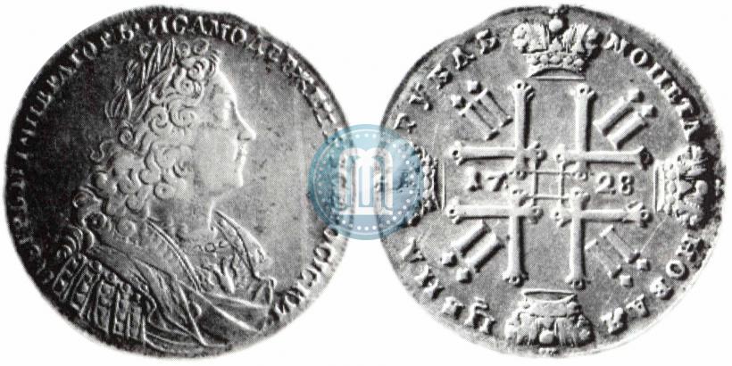 Picture 1 rouble 1728 year  "Type of 1728"