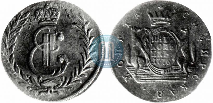 Фото 5 копеек 1776 года КМ 