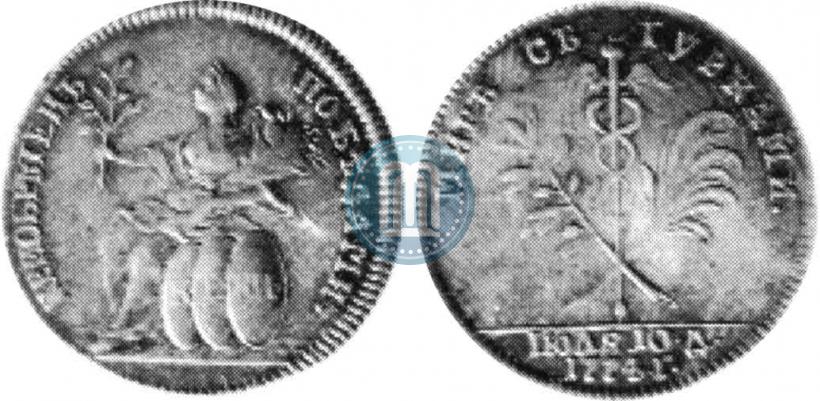 Picture Token Coin 1774 year  "Peace with the Turks"