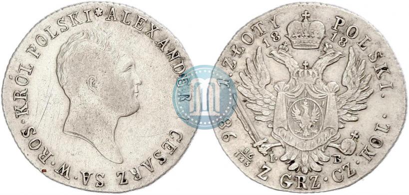 Picture 1 złoty 1818 year IB 