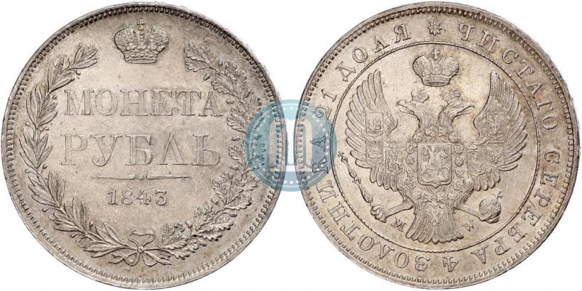 Picture 25 kopecks 1854 year MW 