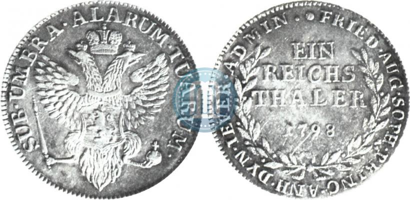 Фото Ein reichsthaler 1798 года  "Княжество Йевер"
