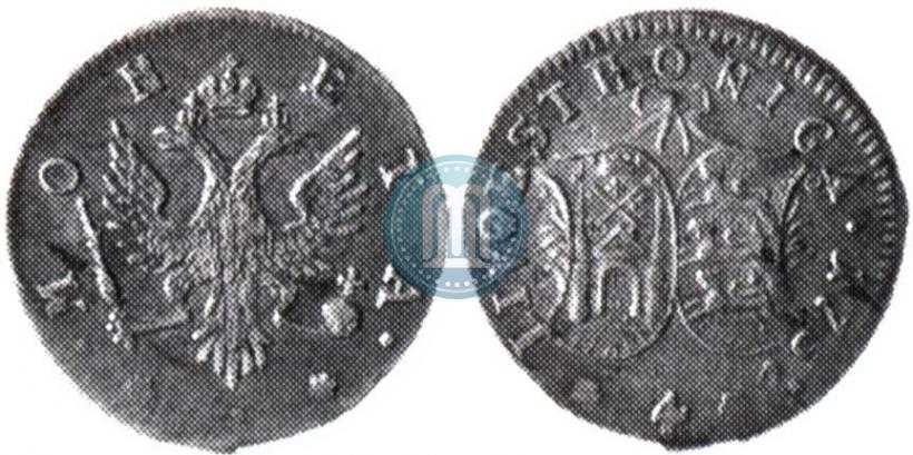 Фото 4 копейки 1757 года  "Ливонез"