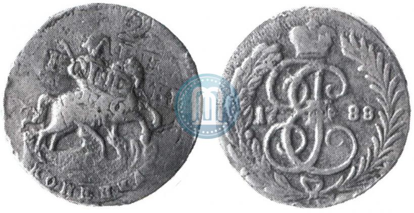 Picture 1 kopeck 1788 year  