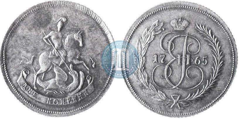 Picture 2 kopecks 1765 year  