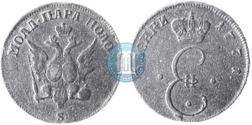 Фото Пара - 3 денги 1771 года S "Большой орел"
