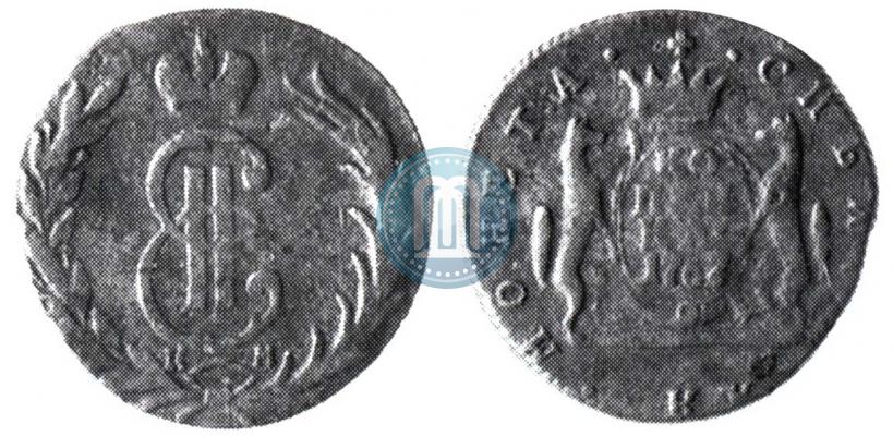 Picture 1 kopeck 1767 year КМ 