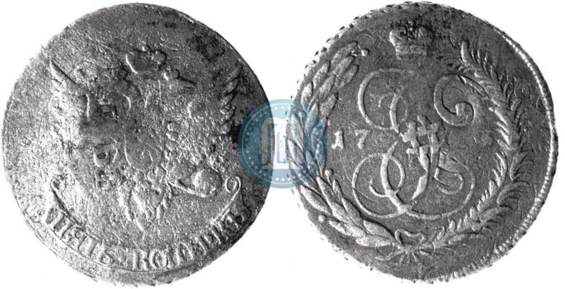 Фото 5 копеек 1793 года  "Павловский перечекан"