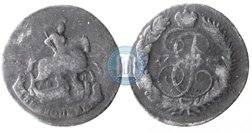 Picture 2 kopecks 1793 year ЕМ "Paul's restrike"