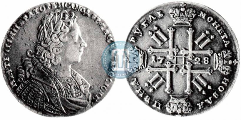 Picture 1 rouble 1728 year  "Type of 1728"