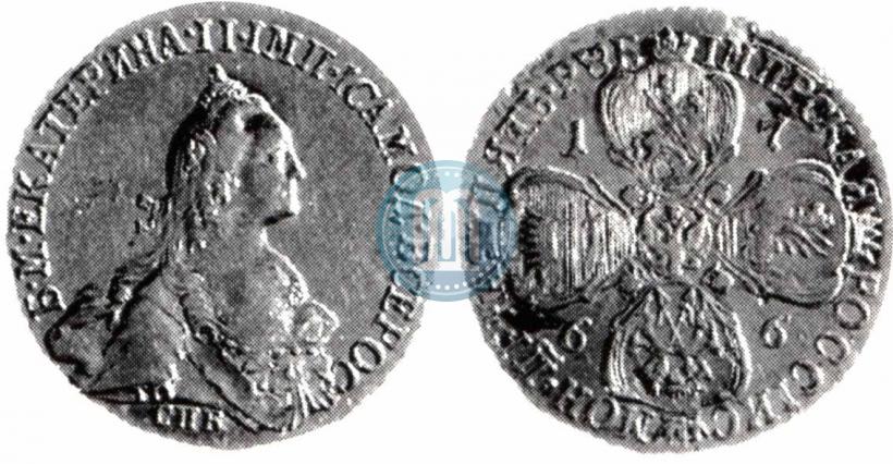 Picture 5 roubles 1766 year СПБ 