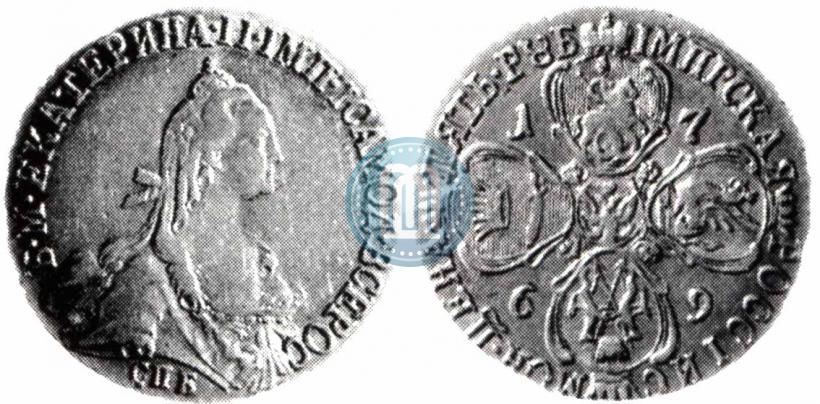 Picture 5 roubles 1769 year СПБ 