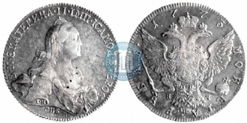 Picture 1 rouble 1773 year СПБ-ЯЧ-Т.И. 