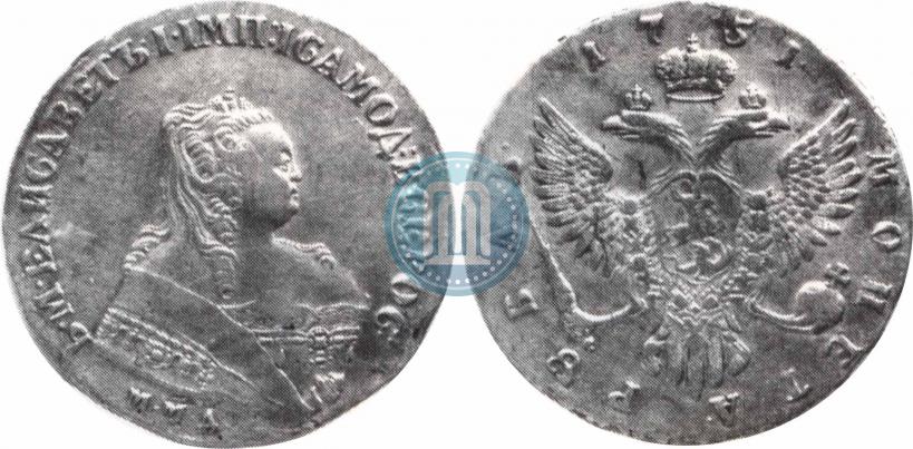 Picture 1 rouble 1751 year ММД 