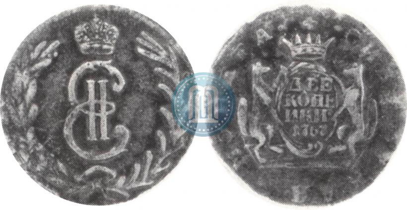 Picture 2 kopecks 1767 year  
