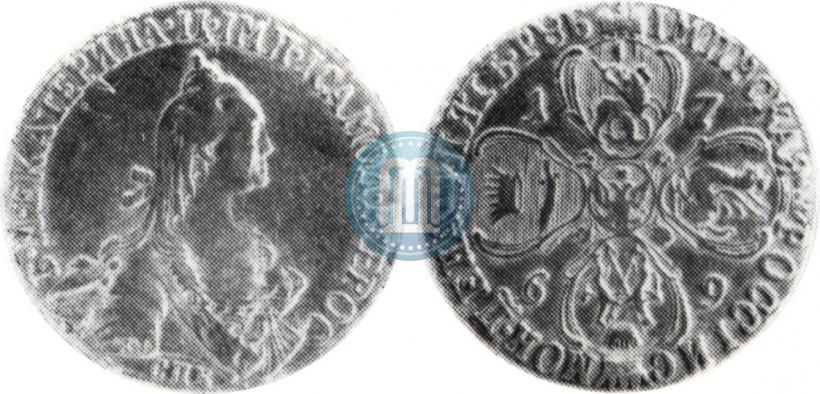 Фото 5 рублей 1769 года СПБ 
