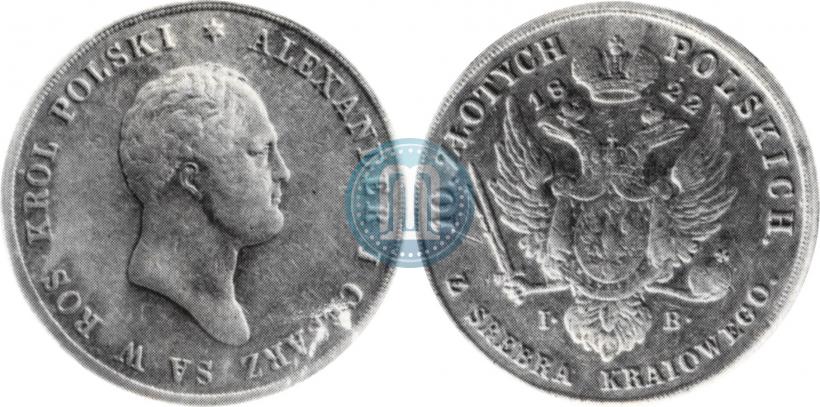 Picture 10 złotych 1822 year IB 