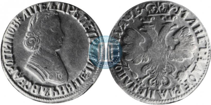 Picture Poltina 1705 year  "Portrait by F. Alekseev"