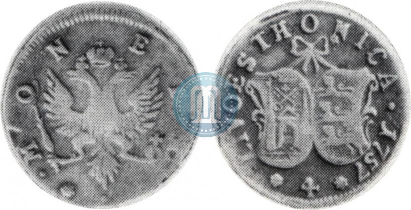 Фото 4 копейки 1757 года  "Ливонез"