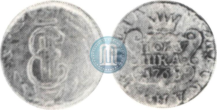Фото Полушка 1768 года КМ 