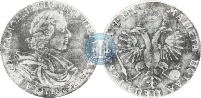 Фото 1 рубль 1718 года OK-L 