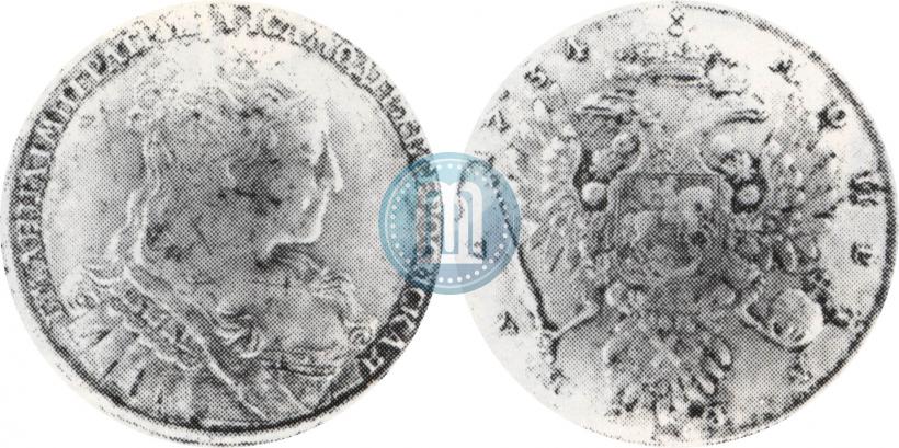 Фото 1 рубль 1734 года  "Тип 1734 года"