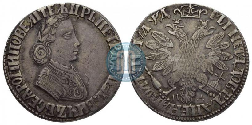 Picture Poltina 1704 year МД "Portrait by F. Alekseev"
