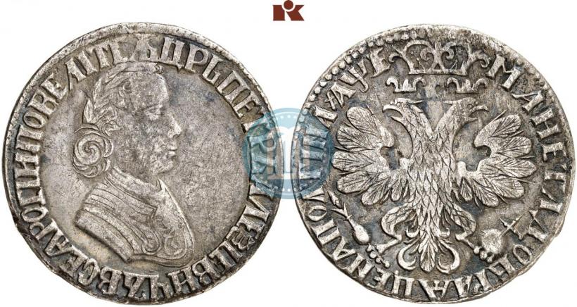Picture Poltina 1705 year  "Portrait by F. Alekseev"
