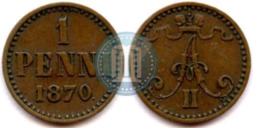 Picture 1 penni 1870 year  