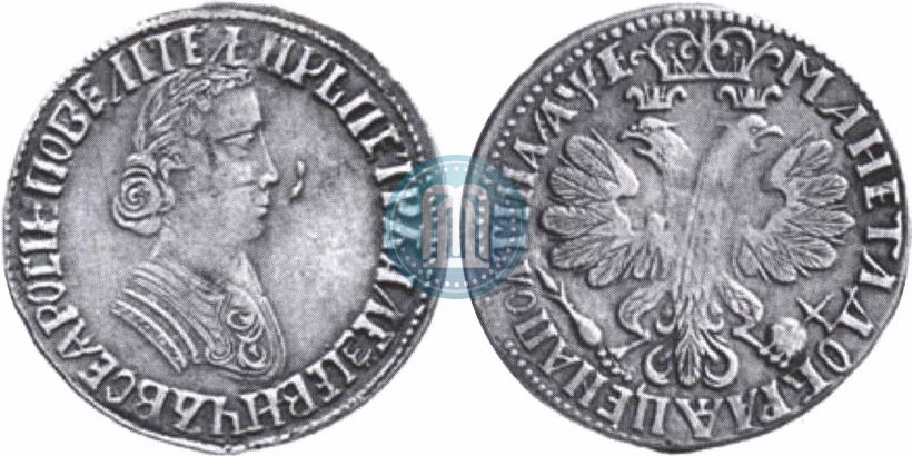 Picture Poltina 1705 year  "Portrait by F. Alekseev"