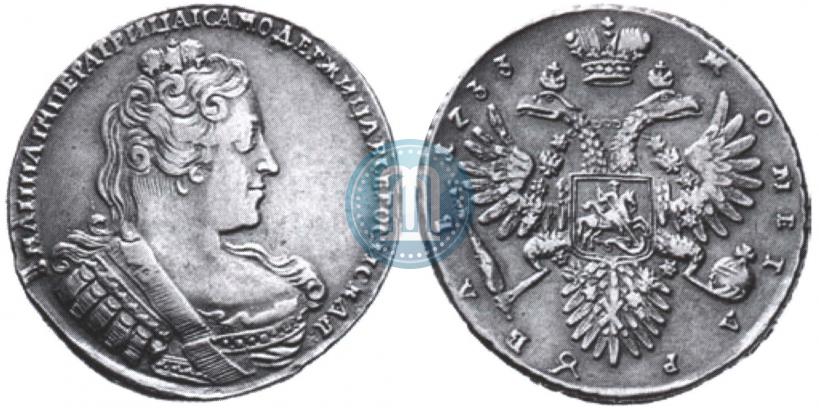 Фото 1 рубль 1733 года  