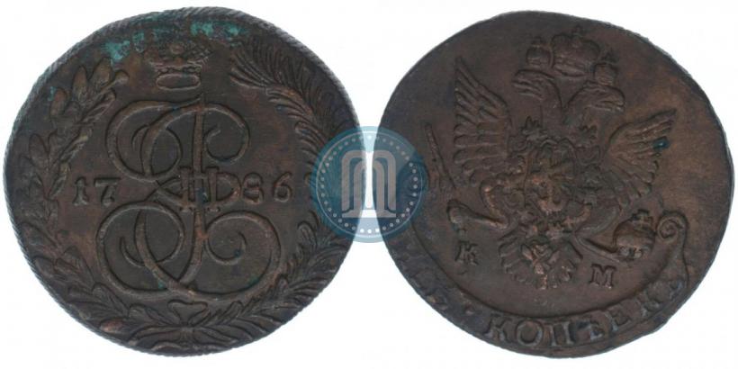 Picture 5 kopecks 1786 year КМ 