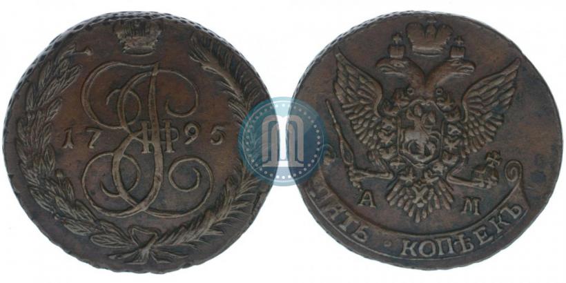 Picture 5 kopecks 1795 year АМ 