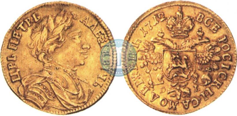 Picture 1 ducat 1712 year D-L-G 