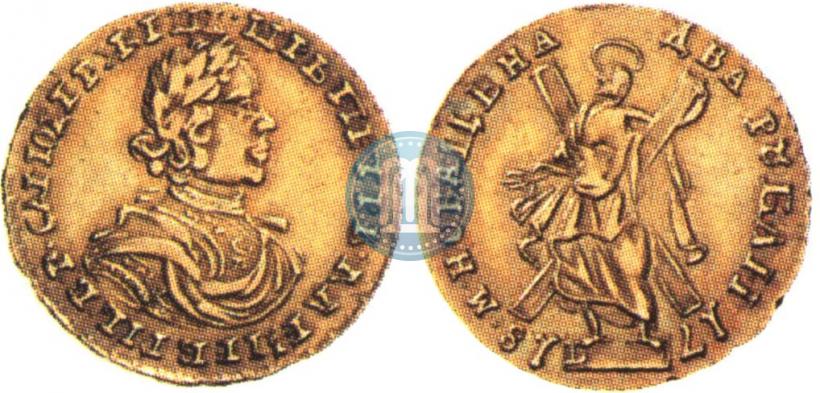 Фото 2 рубля 1718 года L 