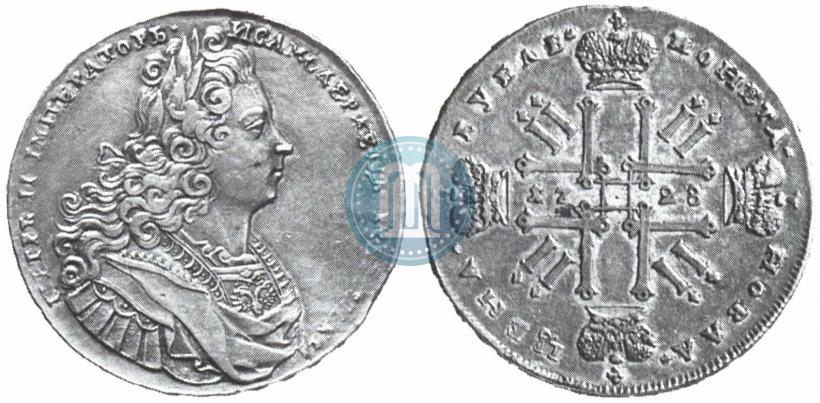 Фото 1 рубль 1728 года  "Тип 1728"